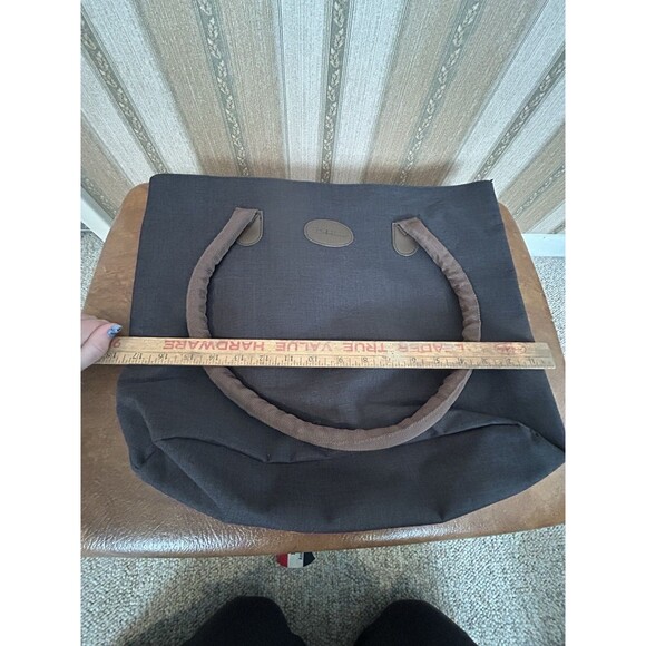 Bella Russo Travel Handbag Tote & Toiletry Cosmetic Bag  Black And Brown Zip - Picture 4 of 13